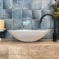 Oval Vessel Basin - ceramica living mock up