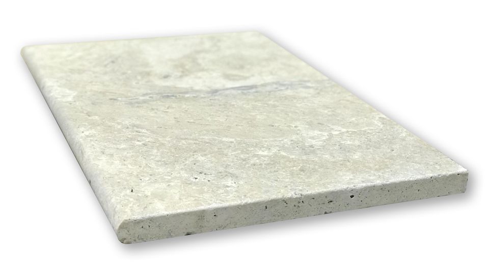 Premium Silver Oyster Tumbled Travertine Pool Copping