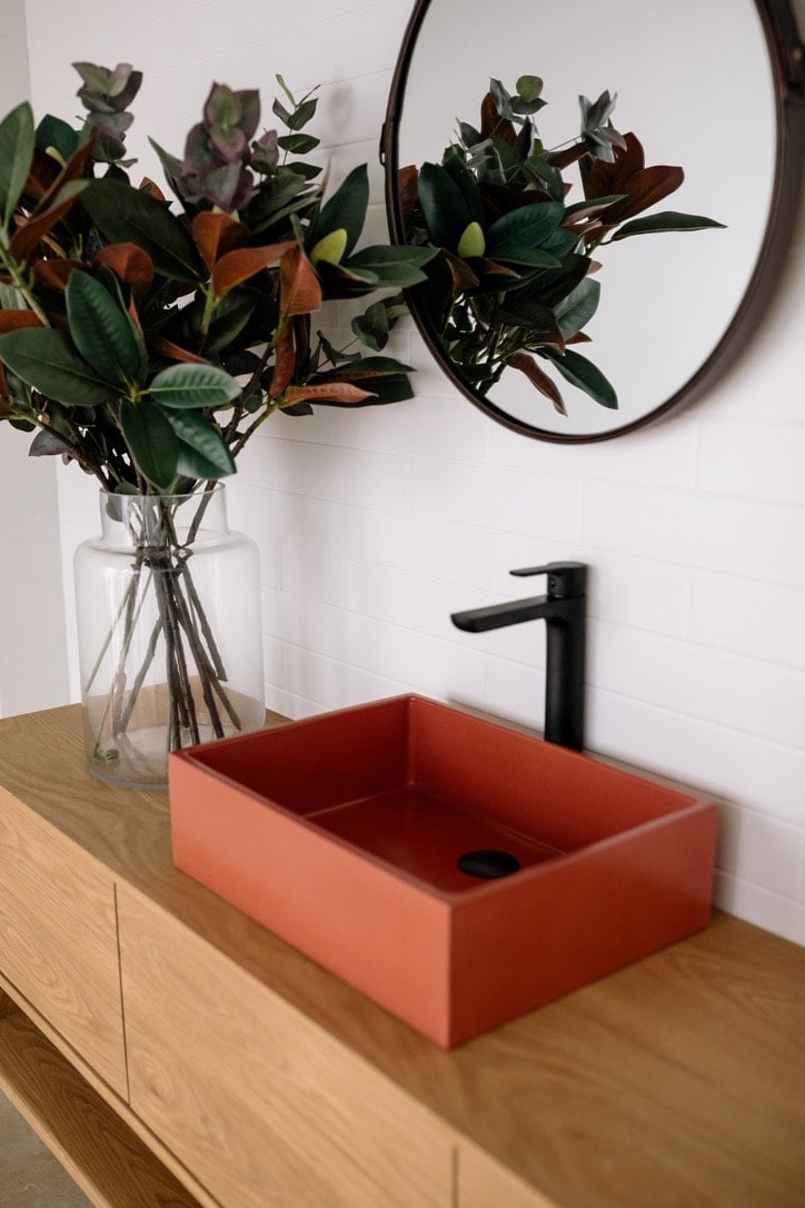 Square Vessel Basin - ceramica living mock up