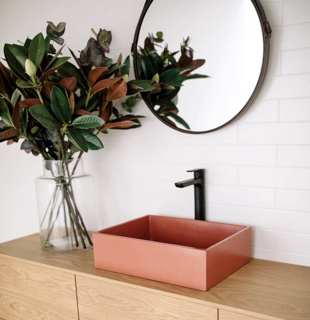 Square Vessel Basin - ceramica living mock up