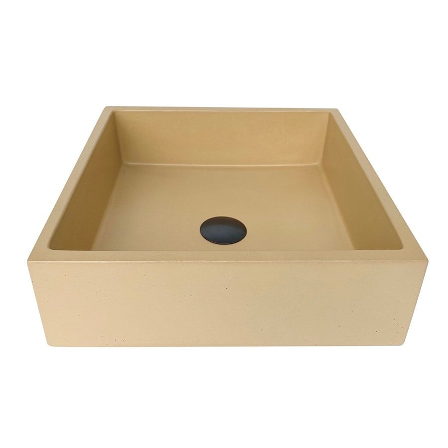 Square Vessel Basin - ceramica living mock up