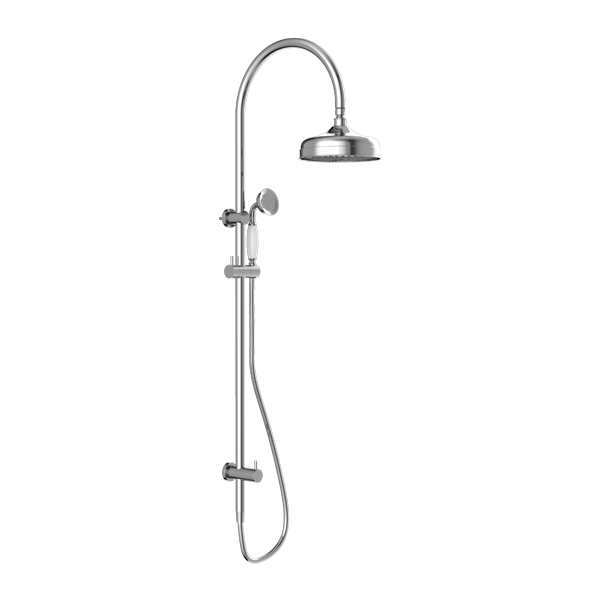 York Chrome Shower with Porcelain Hand Shower