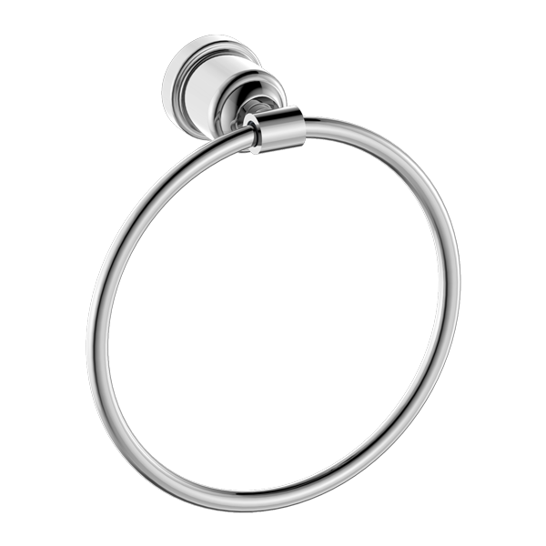 York Chrome Towel Ring